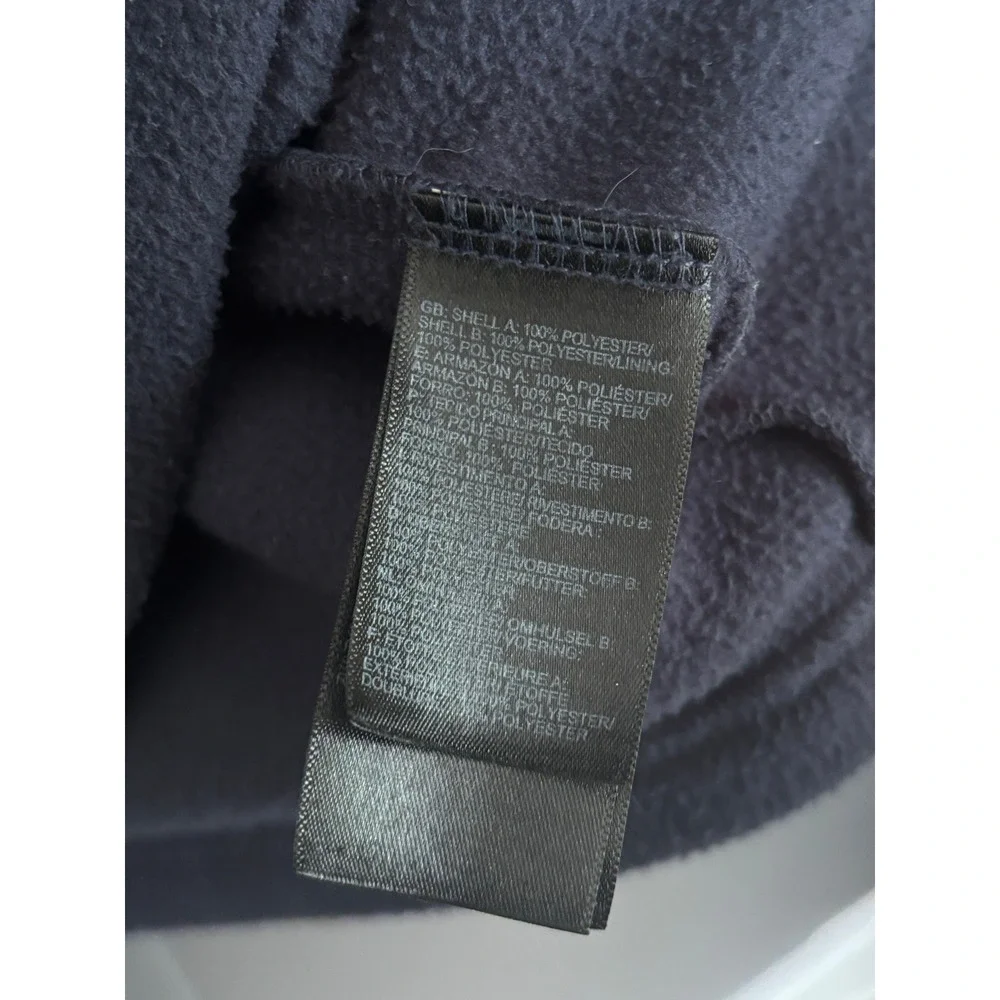 The North Face Fleece Jacket Mens M Navy‎ Blue Orange Full Zip Outdoor Hiking